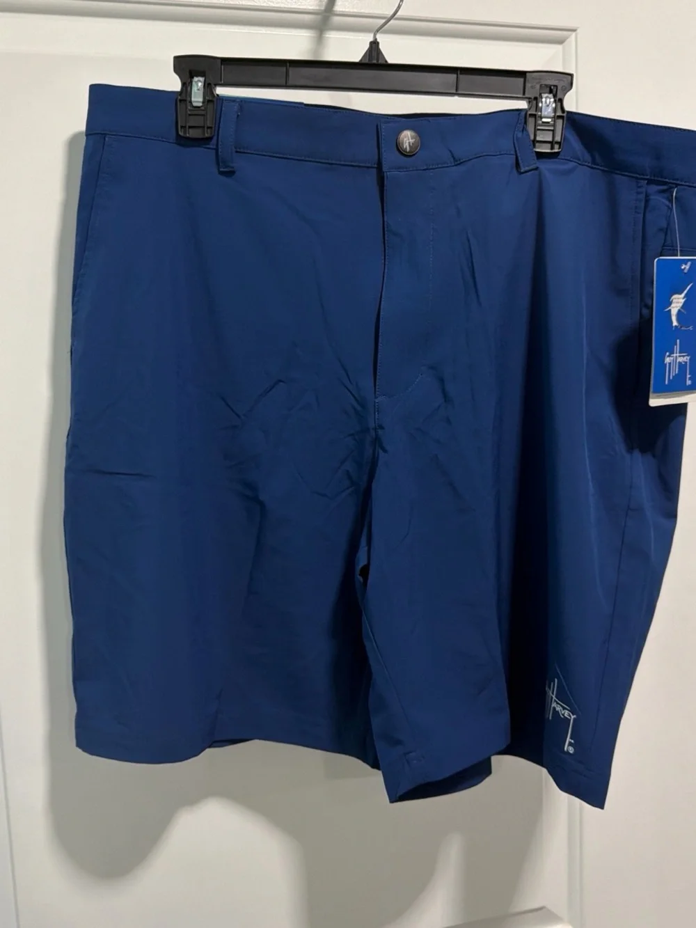 Guy Harvey Men's Royal Blue Flat Front Shorts